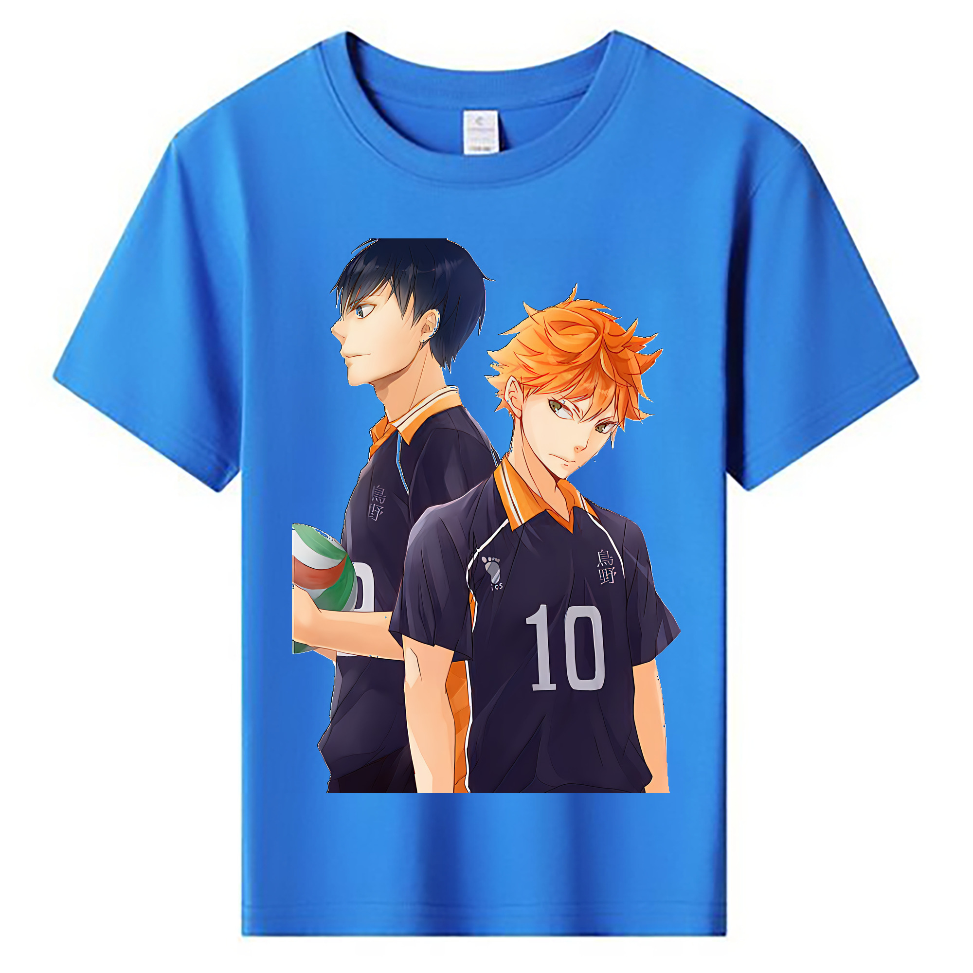 （画像用） ハイキュー!! Haikyu!! 綿100％キッズTシャツ（フロントプリント）